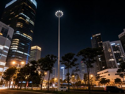Was macht einen qualifizierten Lichtmast aus Stahl mit hohem Mast aus?