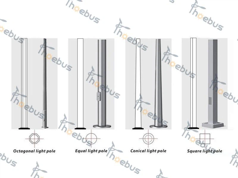 Street light pole shape Street light pole shape